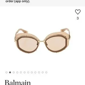 Balmain Beige and Gold Women\'s Sunglasses NWT/BOXES Balmain BPS-127D-145 Unisex Sunglasses – Lexor Miami main image 4